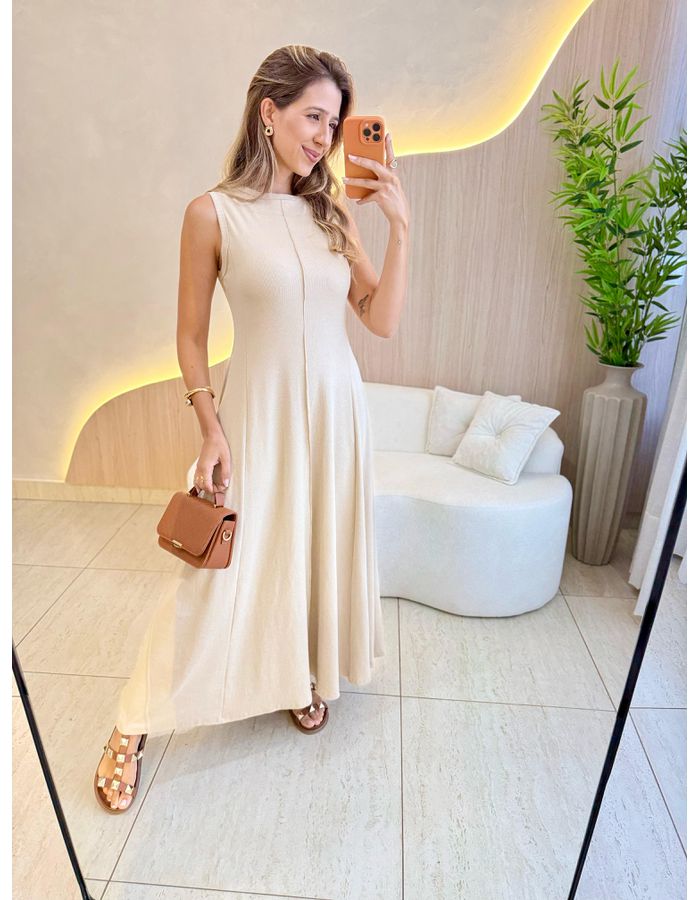 VESTIDO YASMIN CANELADO A... - MOOD STORE