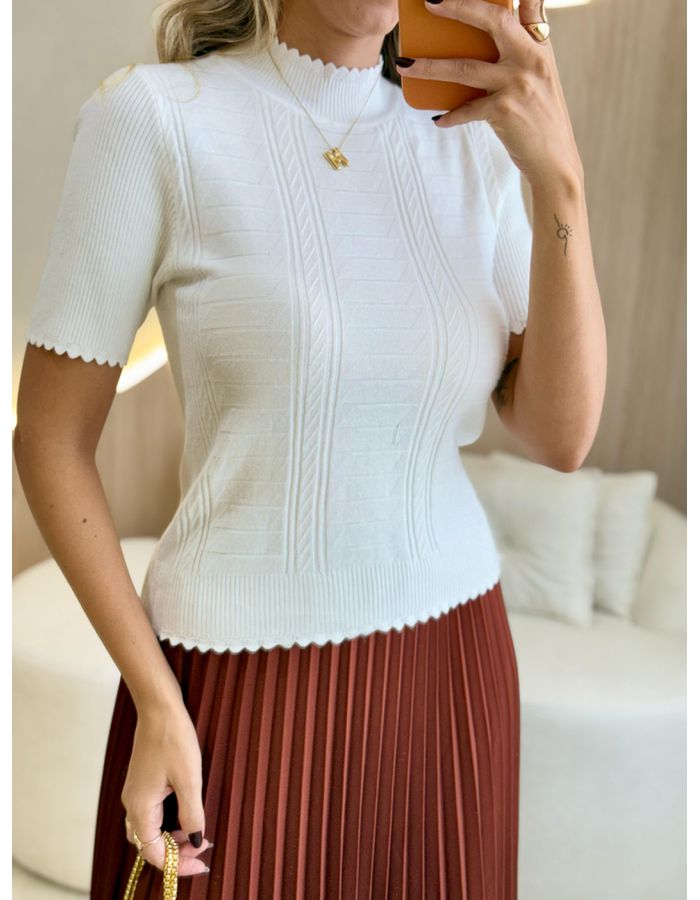 BLUSA TRICOT MELINDA OFF - MOOD STORE