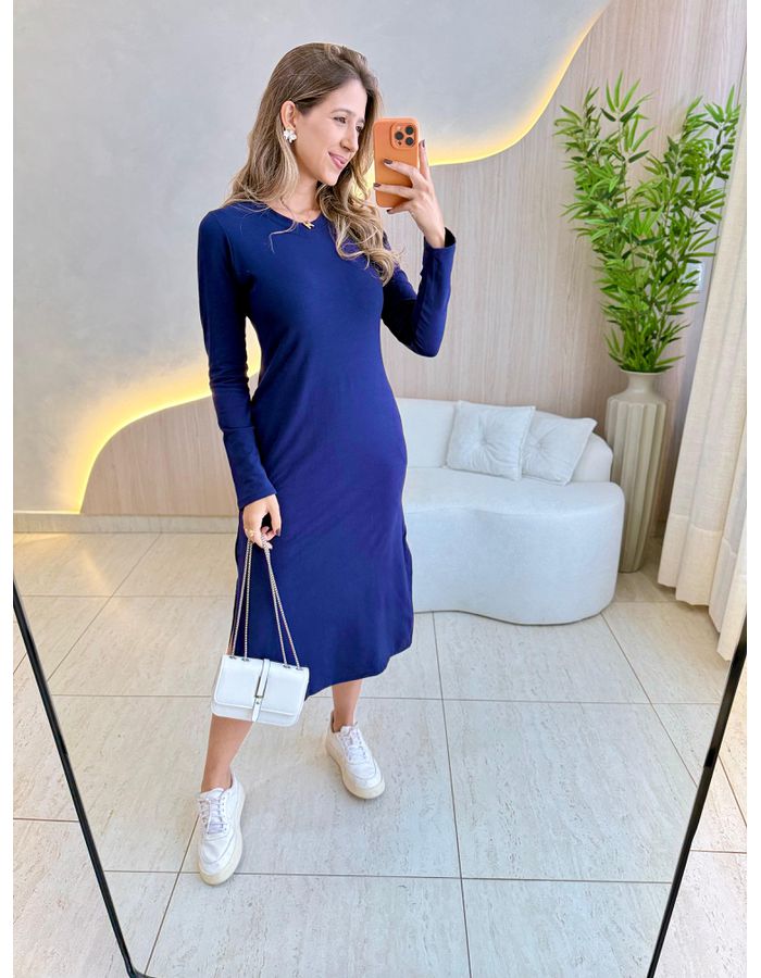 VESTIDO MOLETINHO MANGA A... - MOOD STORE