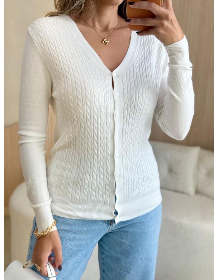 BLUSA CARDIGAN LÃZINHA OF... - MOOD STORE