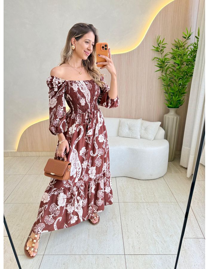 VESTIDO MIDI FERNANDA MAR... - MOOD STORE