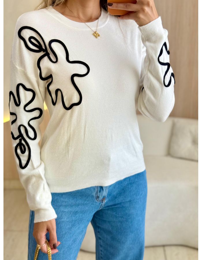BLUSA TRICOT JHENNY OFF - MOOD STORE