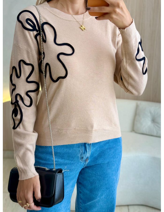 BLUSA TRICOT JHENNY NUDE - MOOD STORE