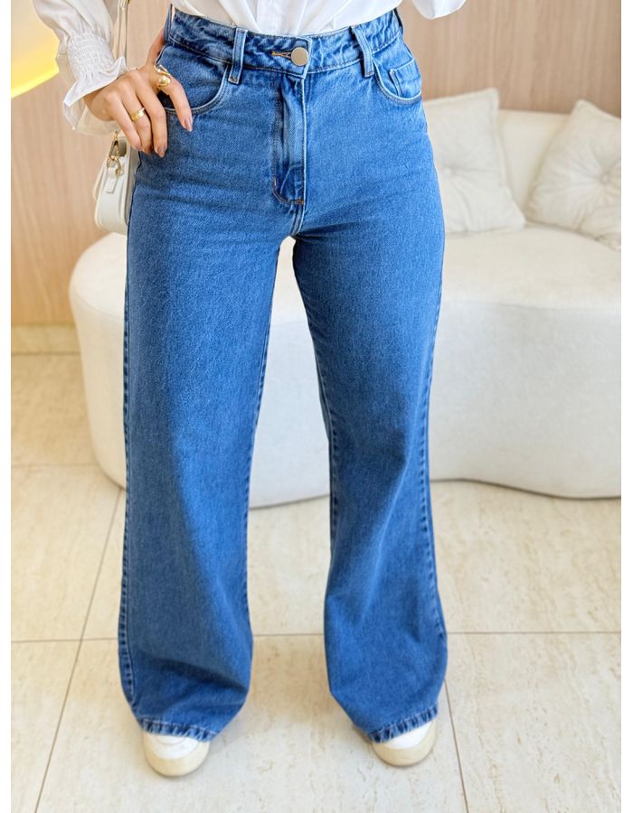 CALÇA JEANS WIDE LEG MAYA... - MOOD STORE