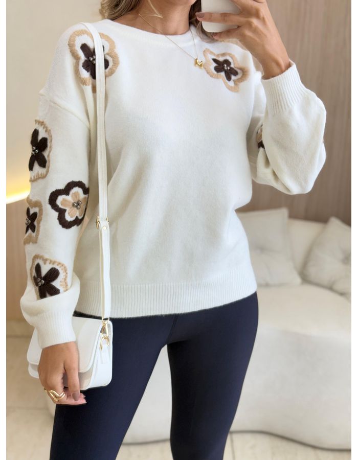 BLUSA TRICOT OLÍVIA OFF - MOOD STORE