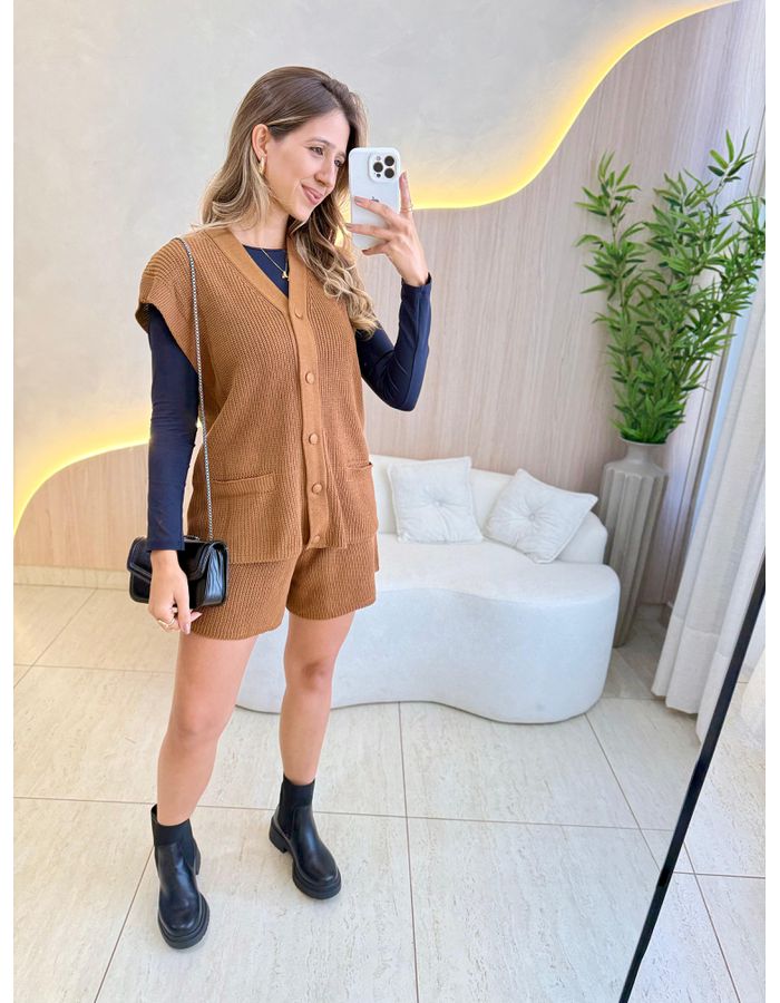 CONJUNTO SHORT DAISY CARA... - MOOD STORE