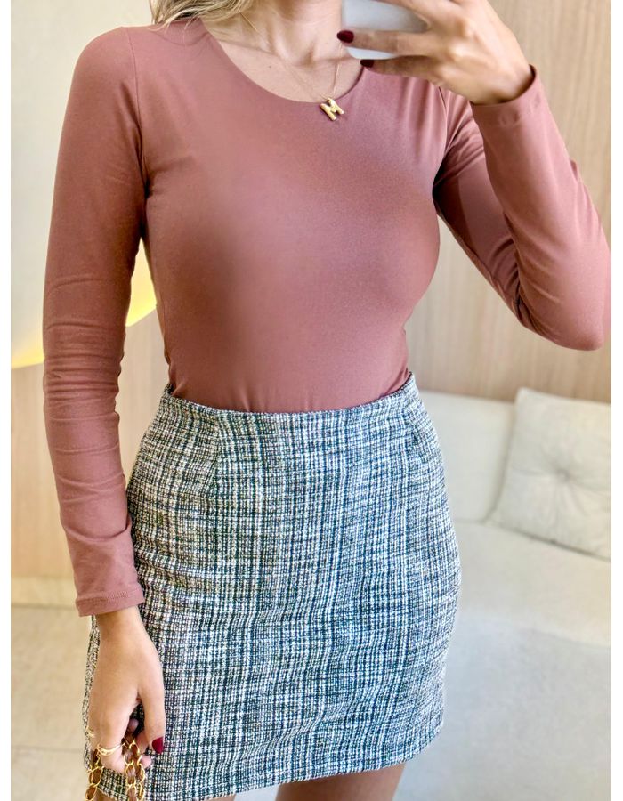 BLUSA BODY POLY CARAMELO - MOOD STORE