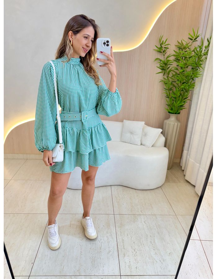 VESTIDO CURTO ISABEL VERD - MOOD STORE