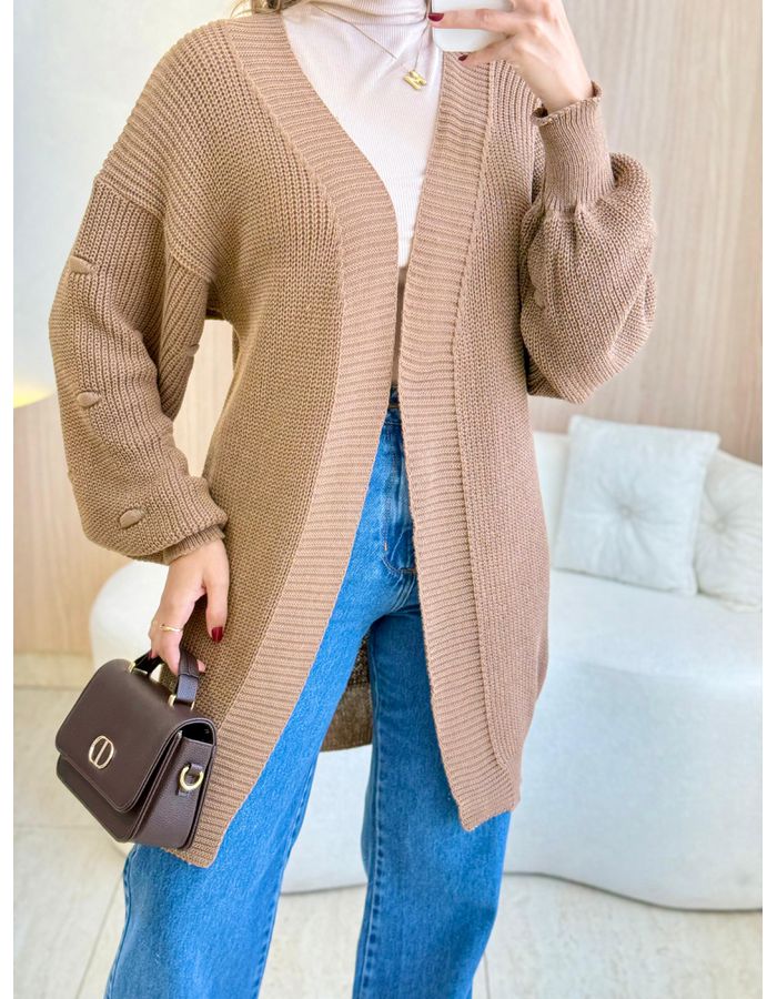 BLUSA CARDIGAN MANGA LONG... - MOOD STORE