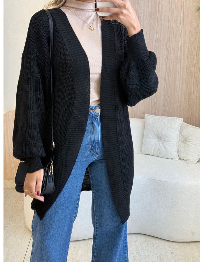 BLUSA CARDIGAN MANGA LONG... - MOOD STORE