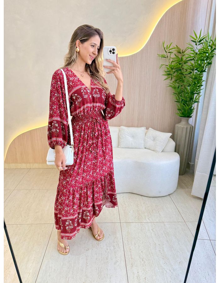VESTIDO MIDI VANESSA MARS... - MOOD STORE