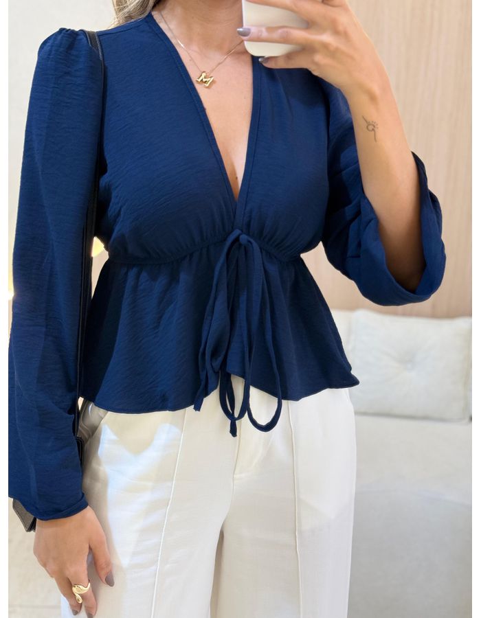 BLUSA MANGA LONGA ISIS AZ... - MOOD STORE