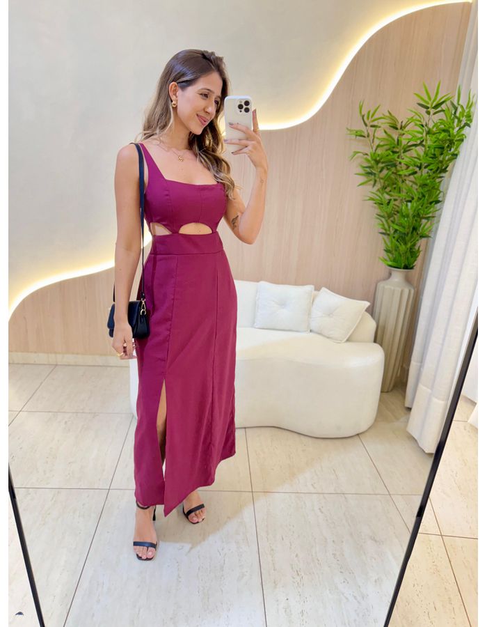 VESTIDO MIDI PAOLA BORDO - MOOD STORE