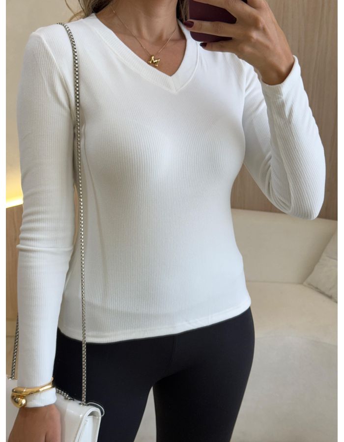 BLUSA TERMICA CANELADA OF - MOOD STORE