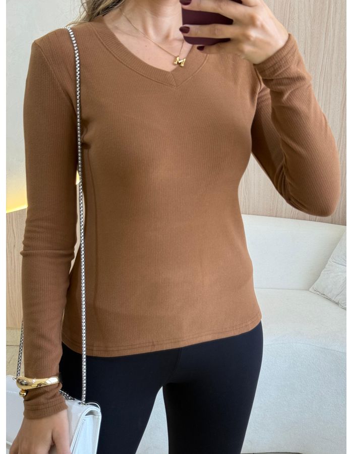 BLUSA TERMICA CANELADA CA... - MOOD STORE