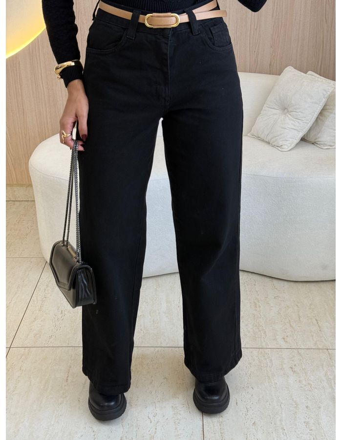 CALÇA JEANS WIDE LEG MARI... - MOOD STORE