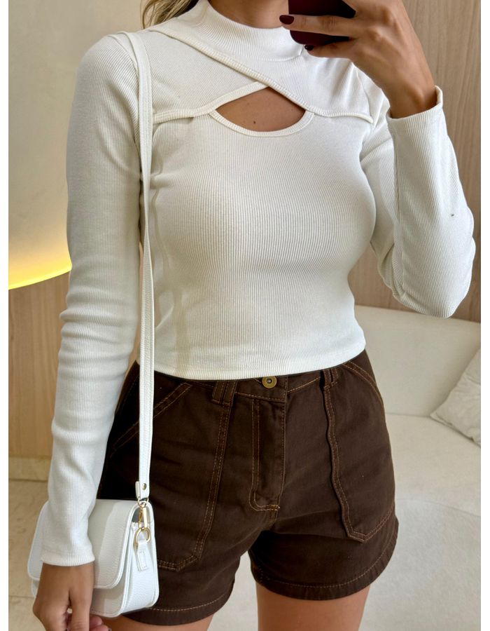 BLUSA CANELADA LUA OFF - MOOD STORE