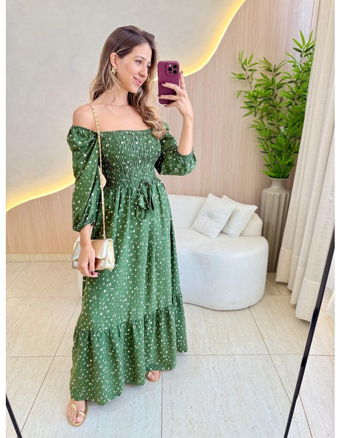 VESTIDO MIDI FERNANDA VER... - MOOD STORE