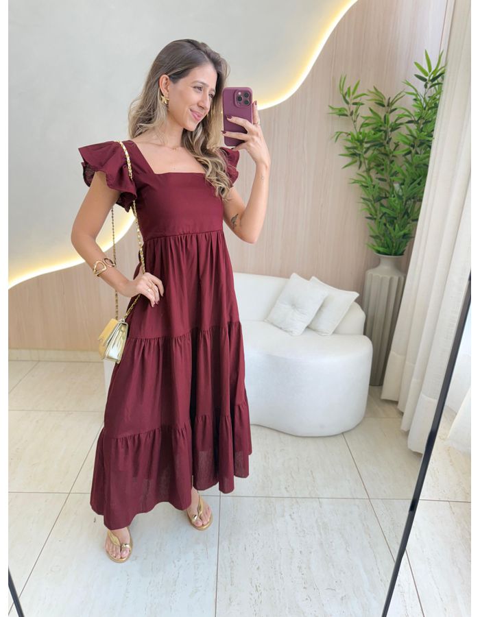 VESTIDO TRICOLINE BABADOS... - MOOD STORE