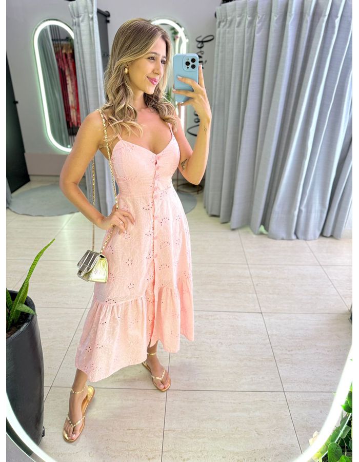 VESTIDO MIDI DUDA ROSA BE... - MOOD STORE
