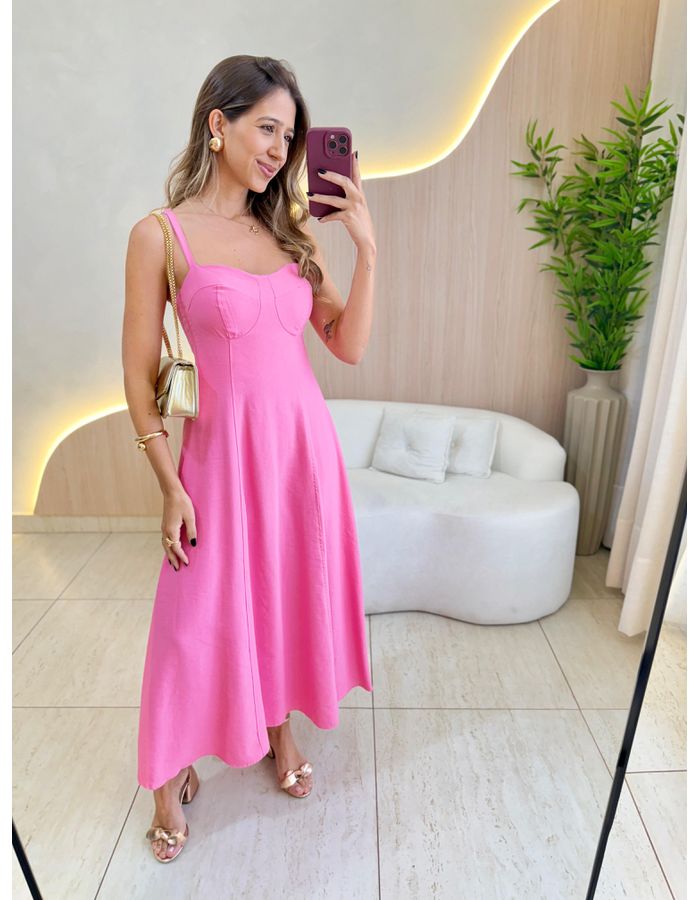 VESTIDO MIDI ANA CLARA RO... - MOOD STORE