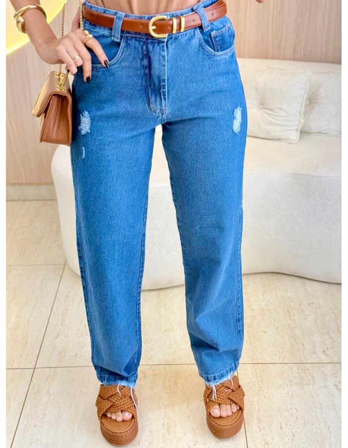 CALÇA JEANS WIDE DESTROYE... - MOOD STORE
