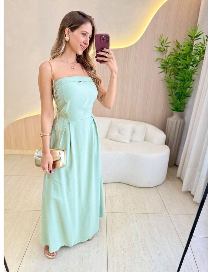 VESTIDO MIDI CAROL VERDE - MOOD STORE