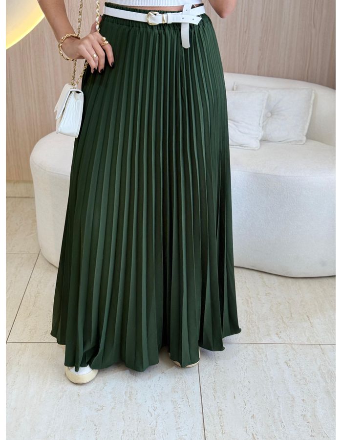 SAIA LONGUETE PLISSADA VE... - MOOD STORE