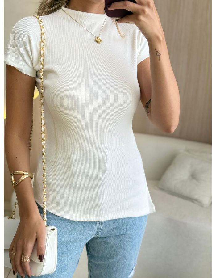 BLUSA ASSIMETRICA CANELAD... - MOOD STORE