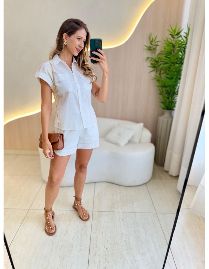 CONJUNTO SHORT SOPHIA OFF - MOOD STORE