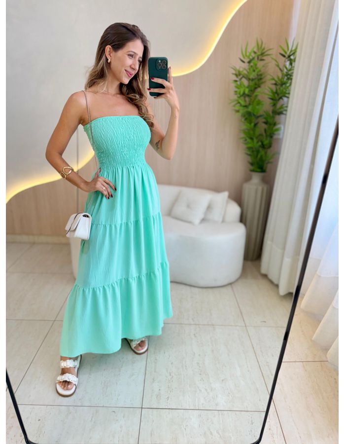 VESTIDO MIDI ÁGATA VERDE ... - MOOD STORE