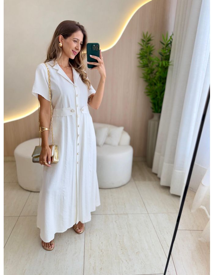 VESTIDO LONGO DIANA OFF - MOOD STORE