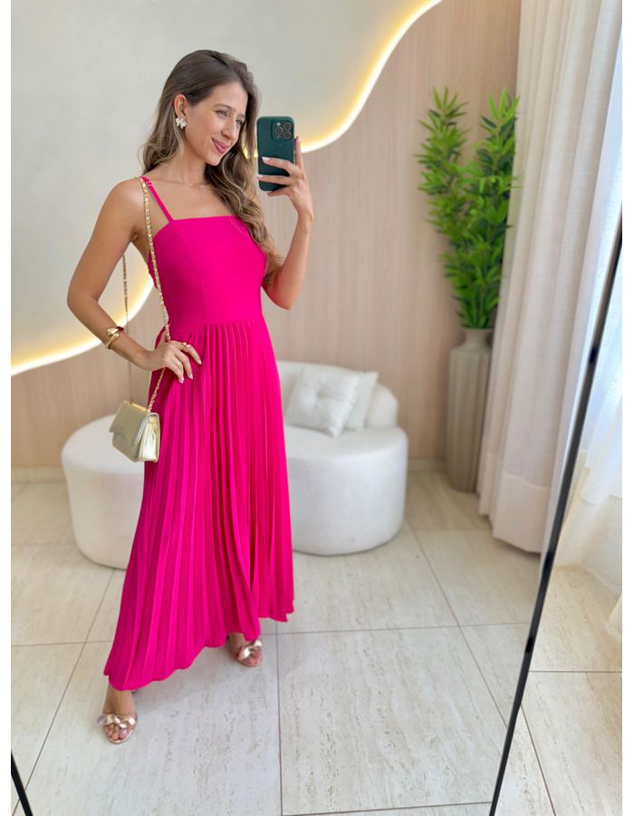 VESTIDO MIDI GEISA PINK - MOOD STORE