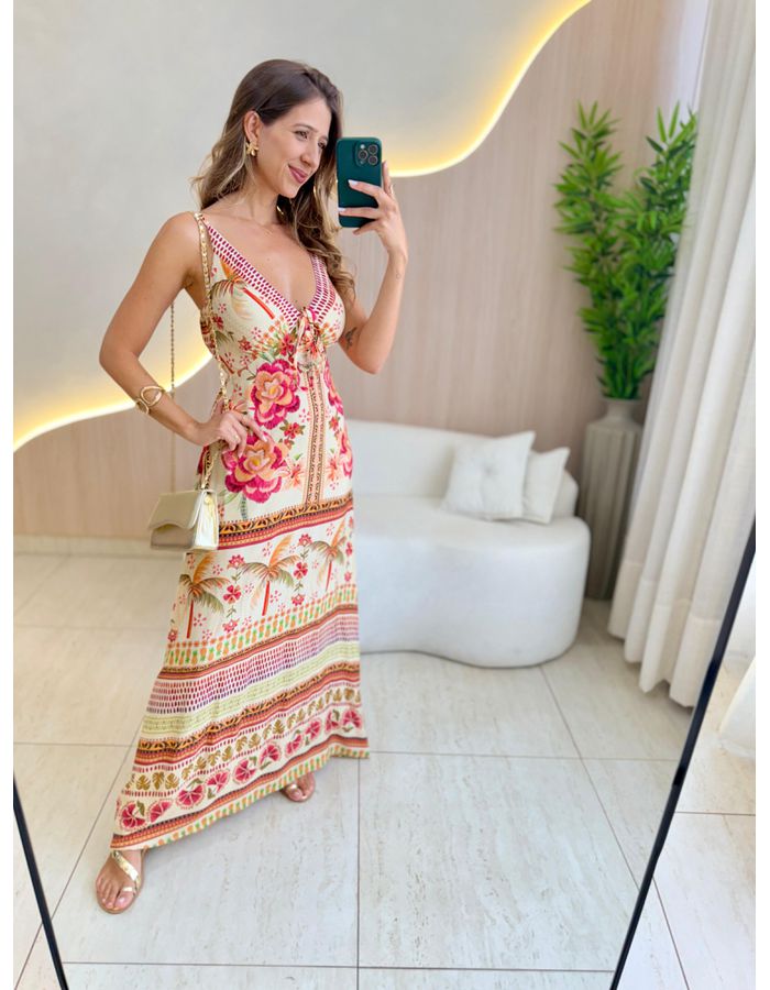 VESTIDO MIDI RAFA COLORID - MOOD STORE