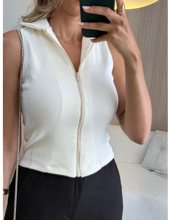 BLUSA CANELADA POLO OFF - MOOD STORE