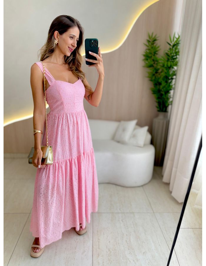 VESTIDO MIDI CHARLOTE ROS... - MOOD STORE