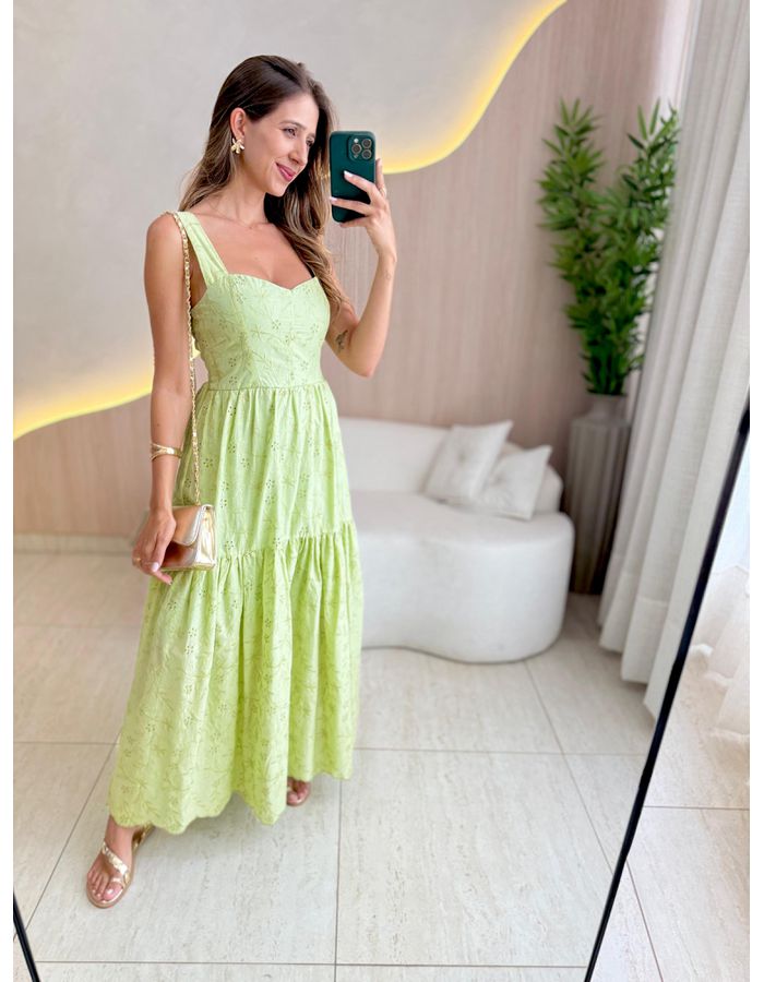 VESTIDO MIDI CHARLOTE VER... - MOOD STORE