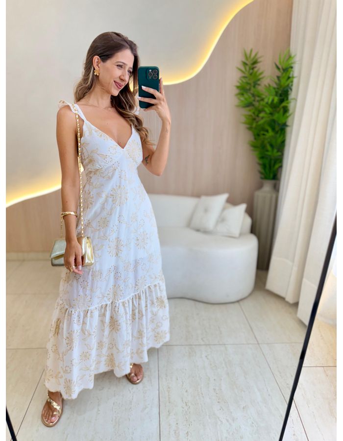 VESTIDO LONGO FRAN OFF - MOOD STORE