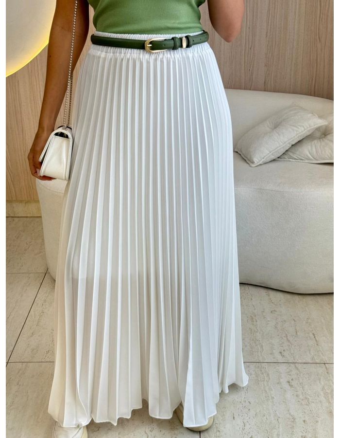 SAIA LONGUETE PLISSADA OF - MOOD STORE