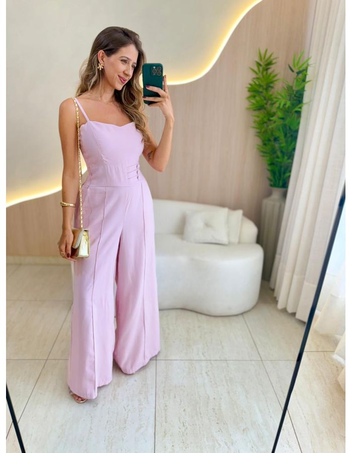 MACACÃO TUANY ROSA BEBE - MOOD STORE