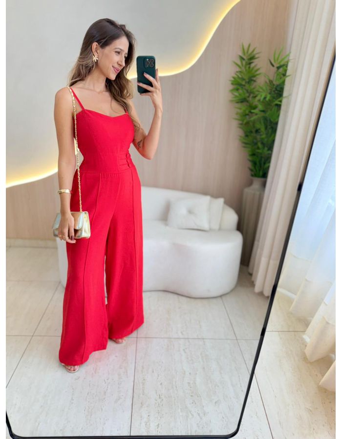 MACACÃO TUANY VERMELHO - MOOD STORE