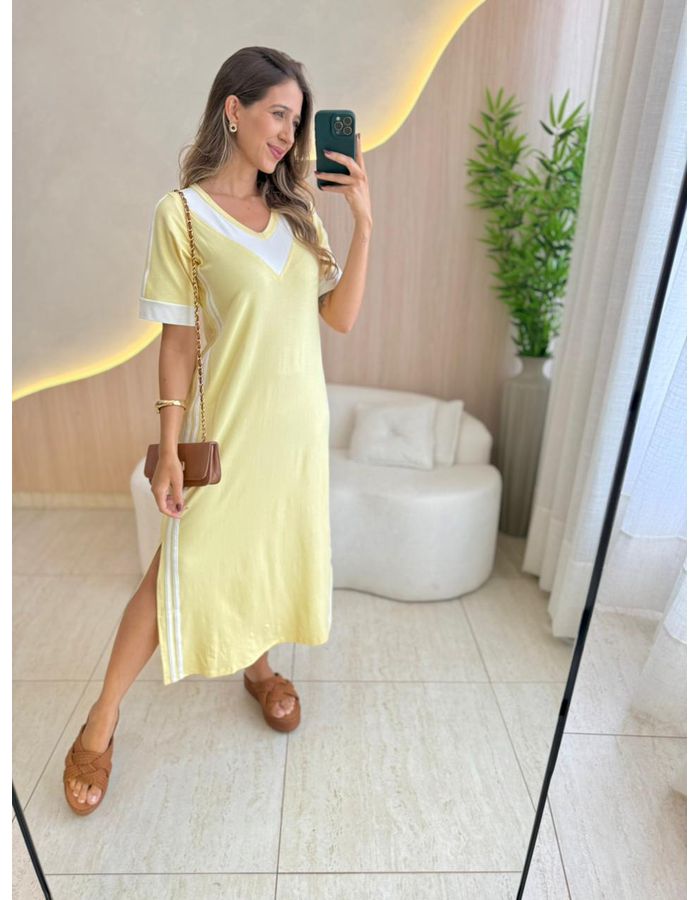 VESTIDO MIDI PAULA AMAREL - MOOD STORE