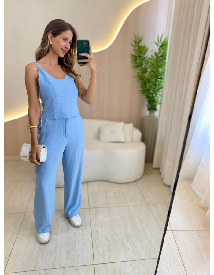 CONJUNTO CALÇA TAMARA AZU... - MOOD STORE