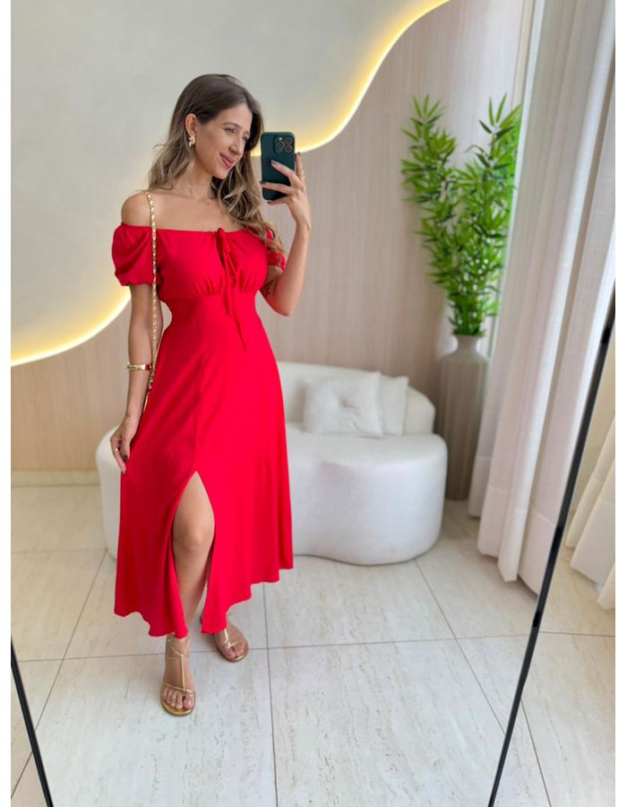 VESTIDO MIDI VIOLETA VERM... - MOOD STORE