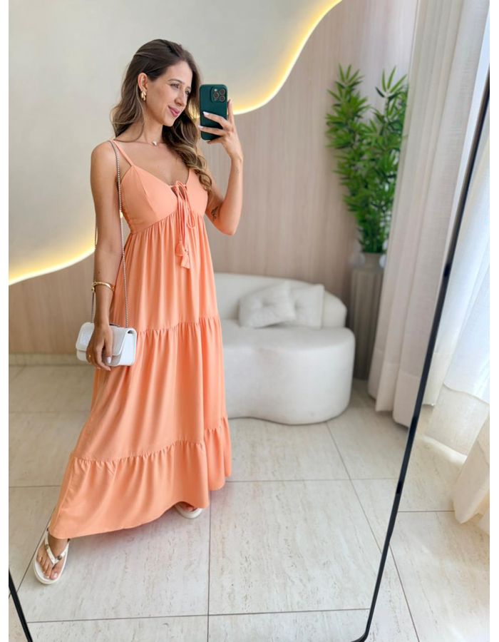 VESTIDO LONGO LAURA SALMÃ... - MOOD STORE