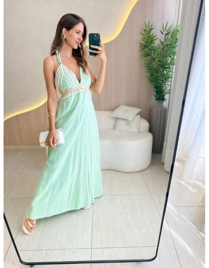 VESTIDO MIDI MOANA VERDE ... - MOOD STORE