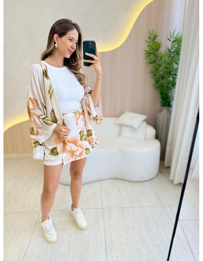 CONJUNTO KIMONO OFF/NUDE - MOOD STORE