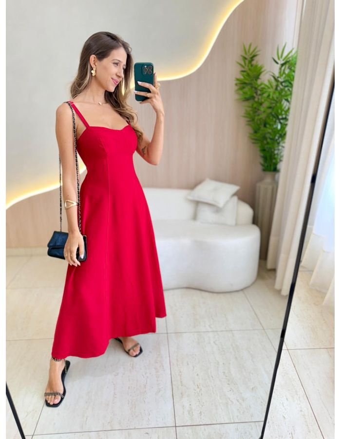 VESTIDO MIDI ANA CLARA VE... - MOOD STORE