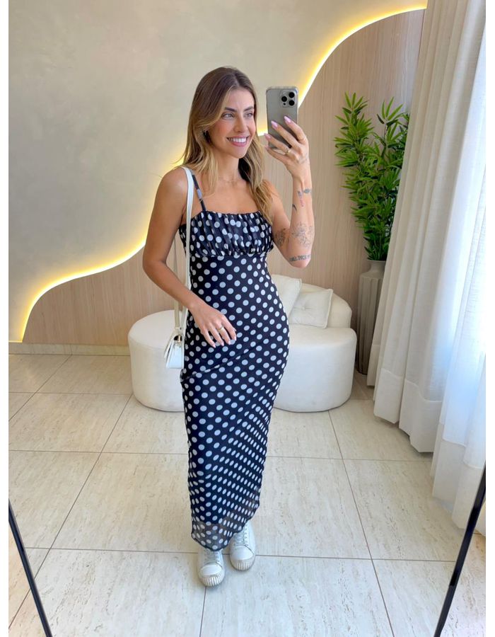 VESTIDO MIDI ANTONIETA PR... - MOOD STORE