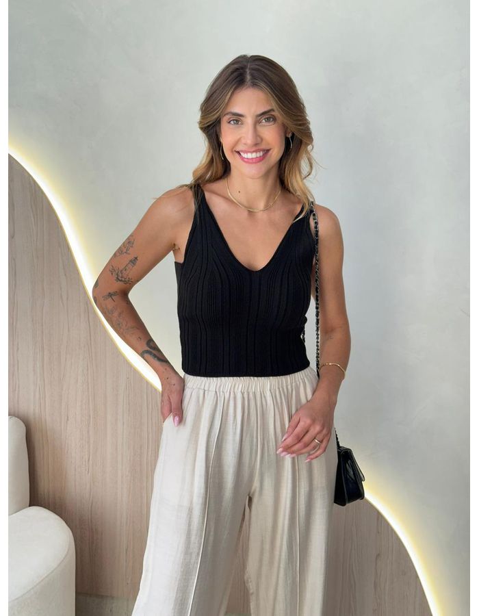 BLUSA CROPPED BEL PRETO - MOOD STORE